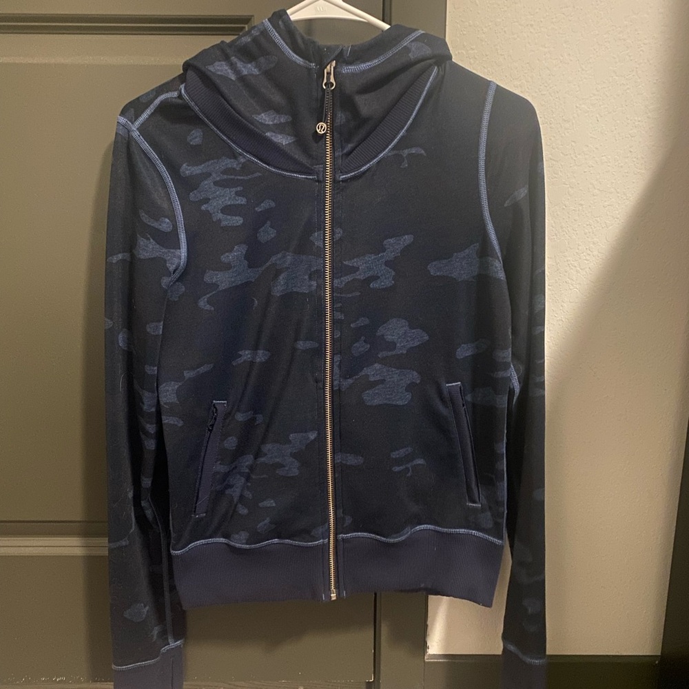 lululemon athletica Blue Camo Hoodie